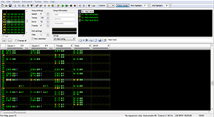 a screen capture of famitracker in action. we're using famitracker to do music for the upcoming game Super Hematoma. this song is used in the alberta oil fields level