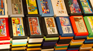 Matt's got a pretty sizable collection of games for the famicom